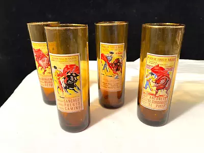 Vintage Plaza De Toros Souvenir Glasses Madrid/Toledo • $20