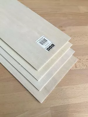 Basswood Sheets- New- 1/16  X 6  X 24  - 4 Sheets - Craft Woods Lumber • $22