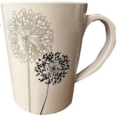 Flamefield Caravan Summer Melamine Kitchen Camping Monochrome Flower Mug • £2.50