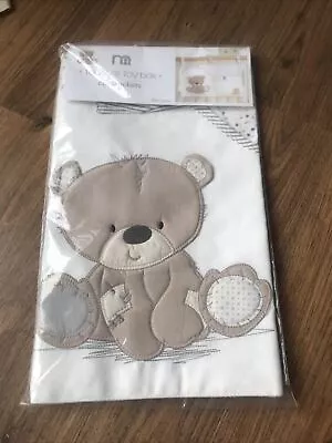 Mothercare Teddy’s Toy Box Cot Pockets 100% Cotton 36 X 60 Cm New • £17