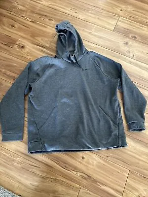 NIKE Hoodie Sweatshirt XL Mens Dri-Fit DARK GRAY Heather Funnel Neck • $18