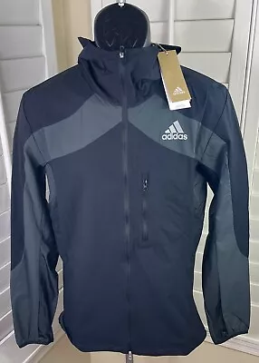 Adidas Adizero Marathon Reflective Black Running Jacket H32178 Men’s S NWT $150 • $107.84