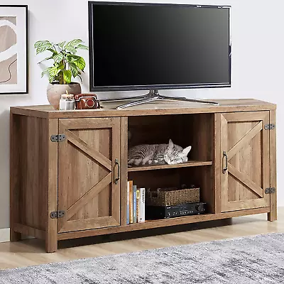 55 Inch TV Stand For Up To 65  Media Entertainment Center With Storage • $139.99