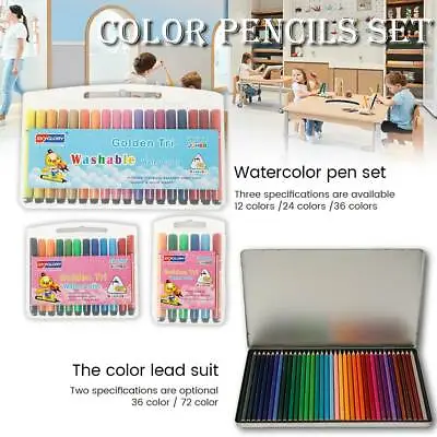 72PCS Artist Drawing Colouring Pencils Watercolours Pen School Sketching Set V • £9.71