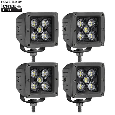 4x3 Inch 100W CREE LED Cube Pods Square Driving Off Road Spot Work Light Bar 12V • $66.99