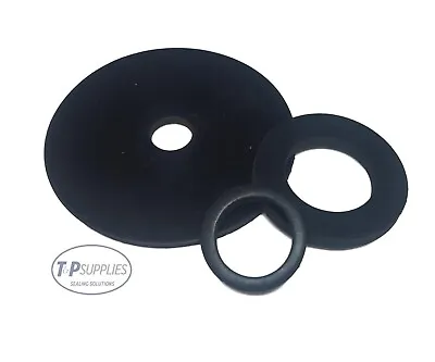 Solid Neoprene Rubber Washer Washers 1mm Thick Pick Own Size Upto 30mm Diameter • £2.47