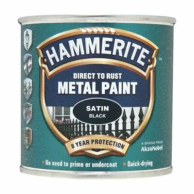 Hammerite Direct To Rust Quick Drying Metal Paint 250ml - All Colour Available • £10.79