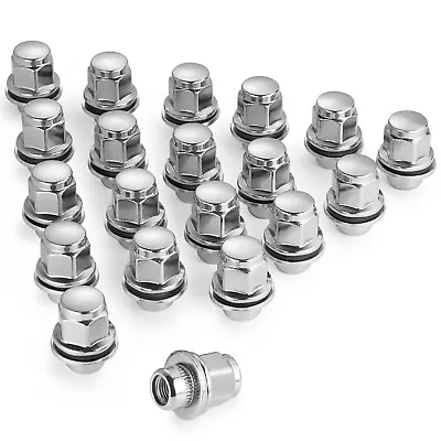 20 PC M12x1.25 Chrome Lug Nuts For Infiniti Nissan Maxima Altima Sentra Subaru • $26.99