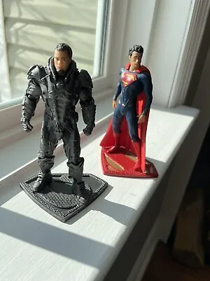 2013 Superman Man Of Steel - Superman And Zod Action Figures 3.75” Height • $12.99