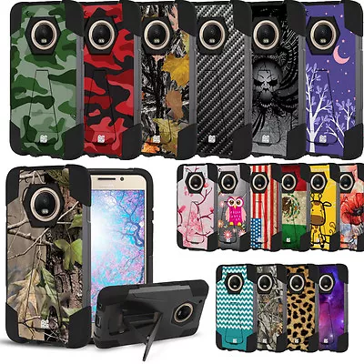 Rugged Shockproof Case W/Stand Cover For Motorola Moto G5 Plus XT1685 XT1687 • $10.99