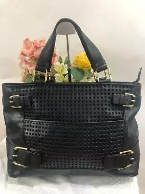 Michael Kors Black Brookville Laser Square Cut  Tote Shoulder Bag (u500 • $90.99