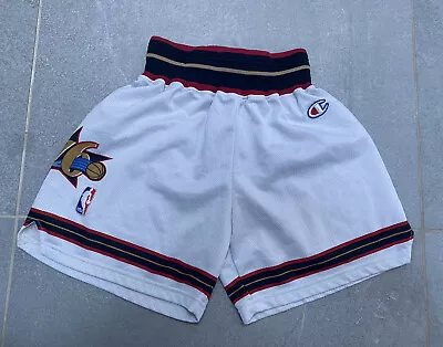 £14.99 • Buy Champion Philadelphia 76ers Vintage Basketball Shorts Childrens 11/12 Years