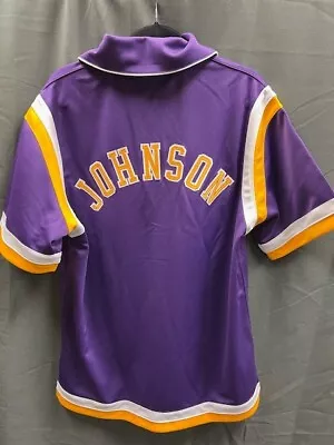 Magic Johnson HOF Signed Los Angeles Lakers Warmup Jacket AUTO BAS COA Sz L • $70