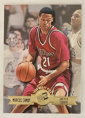 1996 Press Pass Basketball #2 Marcus Camby Gold - UMass Minutemen • $1.50