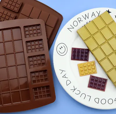 £2.58 • Buy Square Chocolate Silicone Mould Bar Block Slab Cake Candy Sugar Decoration Mold