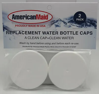American Maid Replacement Water Bottle Caps 2 Pack 53mm For 3 Or 5 Gallon Jugs • $8.99