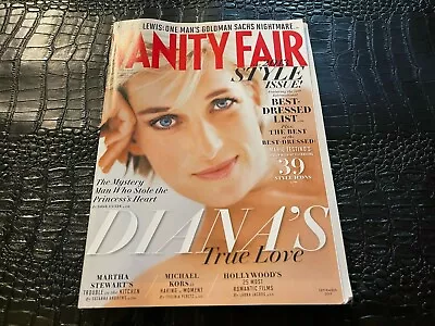 SEPT 2013  VANITY FAIR Vintage Fashion Magazine PRINCESS DIANA • $12.50