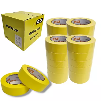 Automotive Masking Tape Premium Quality Yellow Color 36mm 1 1/2  50m X 24pcs BOX • $69