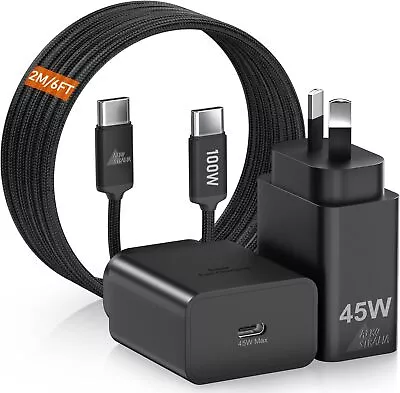 Samsung Super Fast Charger 45W USB C Samsung Charger With 2M/6.6FT USBC (New) • $32.79