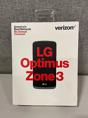 Verizon Wireless Prepaid LG Optimus Zone 3 - 8GB - Black - LG-VS425LPP • $29.99