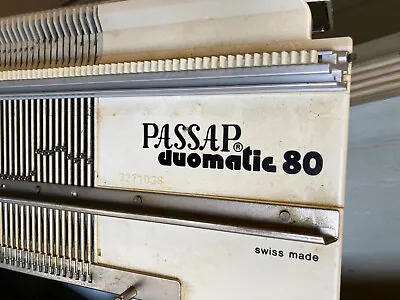 £180 • Buy Passap Duomatic 80 + Attachments With Table And Many Patterns + Books