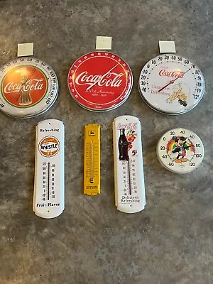 7 Vintage Thermometer Collection - Coca-Cola John Deere & More • $25