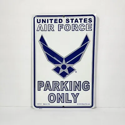 United States Air Force Parking Only Sign Vtg 1999 Novelty Wall Decor USA 12x8  • $10.19