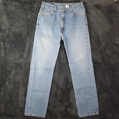 Vintage Levis 505 Jeans Men 32x32 Light Blue Regular Fit Straight Leg • $44.95