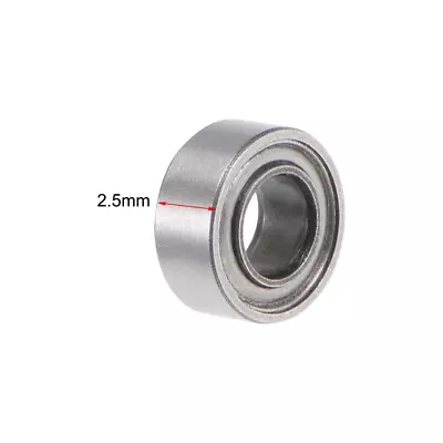 5Pcs SMR63ZZ Stainless Steel Ball Bearing 3X6X2.5Mm Shielded MR63ZZ Bearings • $14.11