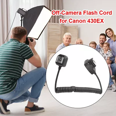 OC-E3 Off Camera Flash Cable Hot Shoe Cord Sync Remote Focus Cable For Canon • £16.26