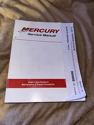 Mercury Marine Service Manual 90-86134-4 1291 Engine Specifications Repair 2005 • $50