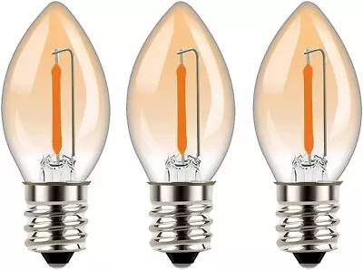 -C7 Edison LED Filament Mini Night Light Bulbs 0.5W Equivalent To 5 Watt Incande • $10.13