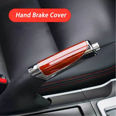 $7.69 • Buy Red Carbon Fiber Style Car Hand Brake Protector Cover  Auto Interior Accessories