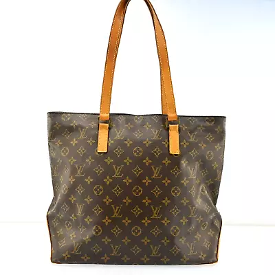 Authentic Louis Vuitton Monogram Cabas Mezzo Tote Bag M51151 P2684AY604 • $330