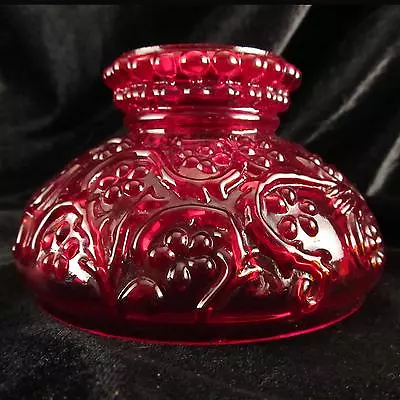 Miniature Genuine RUBY RED  Glass Shade For Old Mini Oil Lamp • $15.95