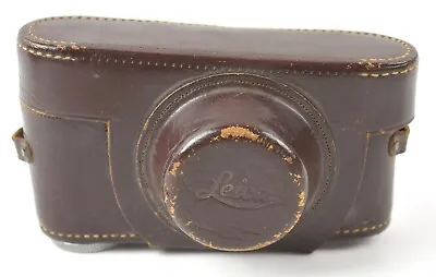 Leica Vintage Brown Leather Camera Case • $55