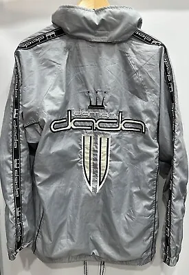 VINTAGE Damani Dada Mens Windbreaker Jacket Size M Silver - Hip Hop Collectors • $150