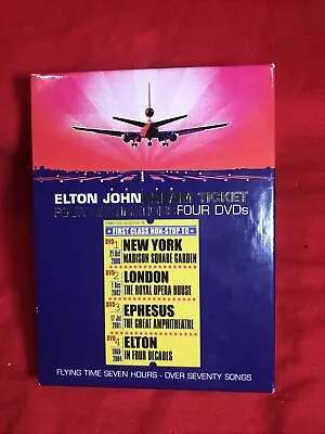 Elton John: Dream Ticket; Four Destinations Four DVD's Concert Box Set- 70 Songs • $4.88