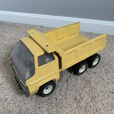 Vintage Tonka Truck 1970's Yellow Hydraulic Dump Truck Pressed Steel • $34.99