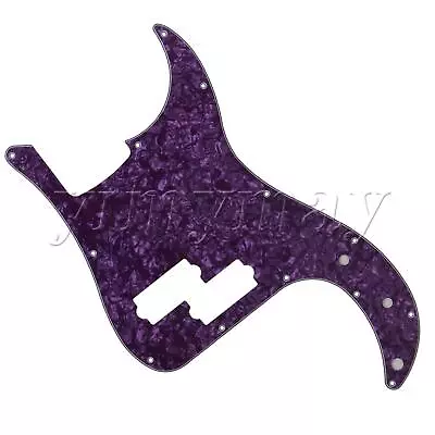 Purple Pearl 3 Ply PVC P Bass Scratch Plate Pickguard For PB Bass Guitar • $21.52