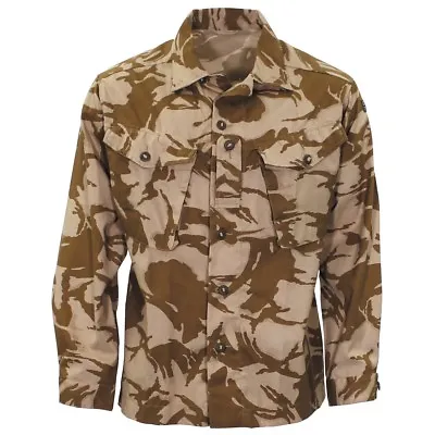 Original British Army Military Combat Desert Field Jacket Shirt Lightweight NEW • £18.96