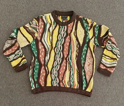 🔶️vintage Coogi Cuggi Sweater Jumper Size S Men Women Biggie Hip Hop Cosby #1 • $1100