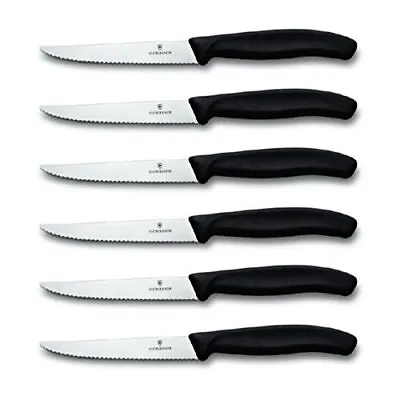 Victorinox Spear Tipped Stainless Steel Kitchen Steak Knife  6 PACK • $32.99