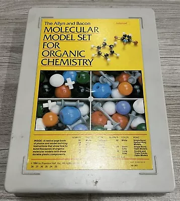 Prentice Hall MOLECULAR MODEL SET For ORGANIC CHEMISTRY Molymod Vintage 1984 • $19.99