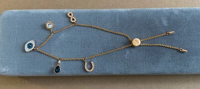$50 • Buy SWAROVSKI Crystals Evil Eye Symbolic Charm Bracelet