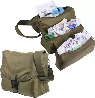 Olive Drab EMS EMT Army Medic Public Safety Medical Kit Bag • $21.99