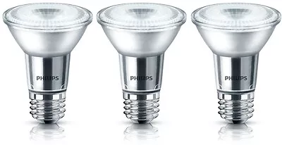 Philips LED 50W Equiv. PAR20 Daylight Bulb 3 Pack 467654 Glass Housing • $9.99