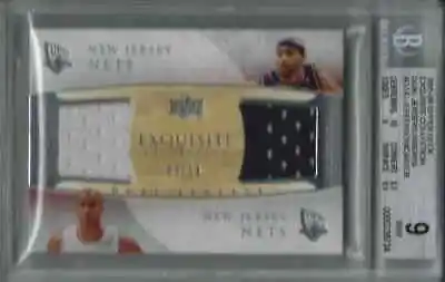 2005-06 Vince Carter Richard Jefferson UD Exquisite Dual JERSEYS #5/10 BGS 9 MT • $225