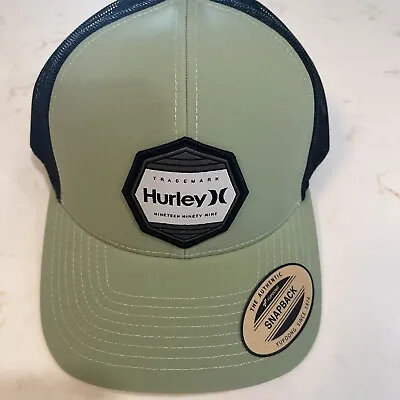 Hurley Men's Pacific Patch 2.0 Trucker Hat Cap Mesh One Size Green Black • $24.99