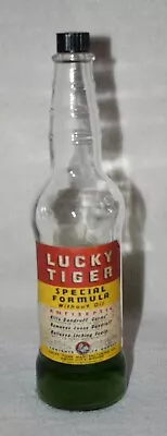 Vintage Lucky Tiger Special Formula Barbershop Glass Bottle 14 Oz • $9.95